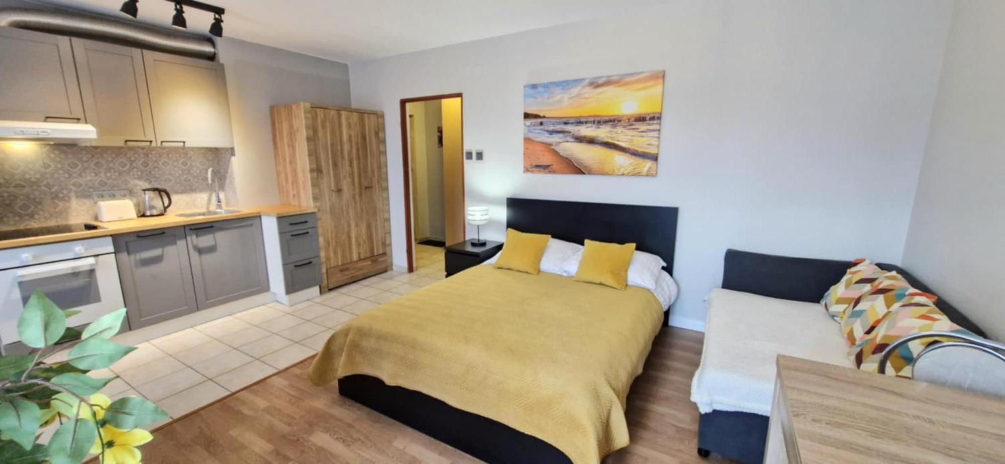 Cozy Modern Apartment Sunrise Studio 35M2 Balcony 3 Persons Краків Екстер'єр фото